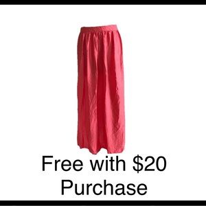 Coral maxi skirt size XL